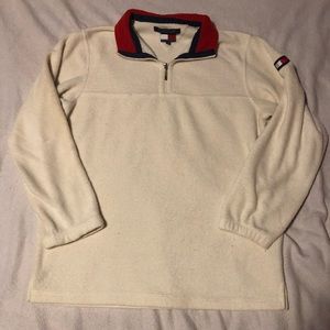 Vintage Tommy Hilfiger Fleece Zip Up Collared Cozy